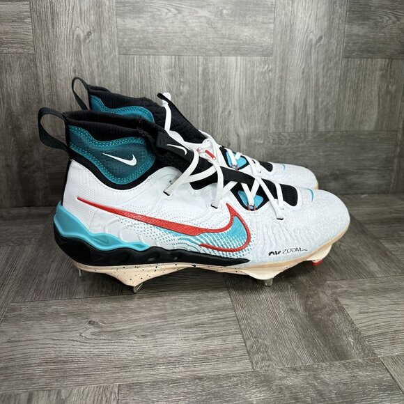 Nike Alpha Huarache NXT Men's size 10 FZ7343-103 Multicolored Baseball Cleat - Picture 1 of 9